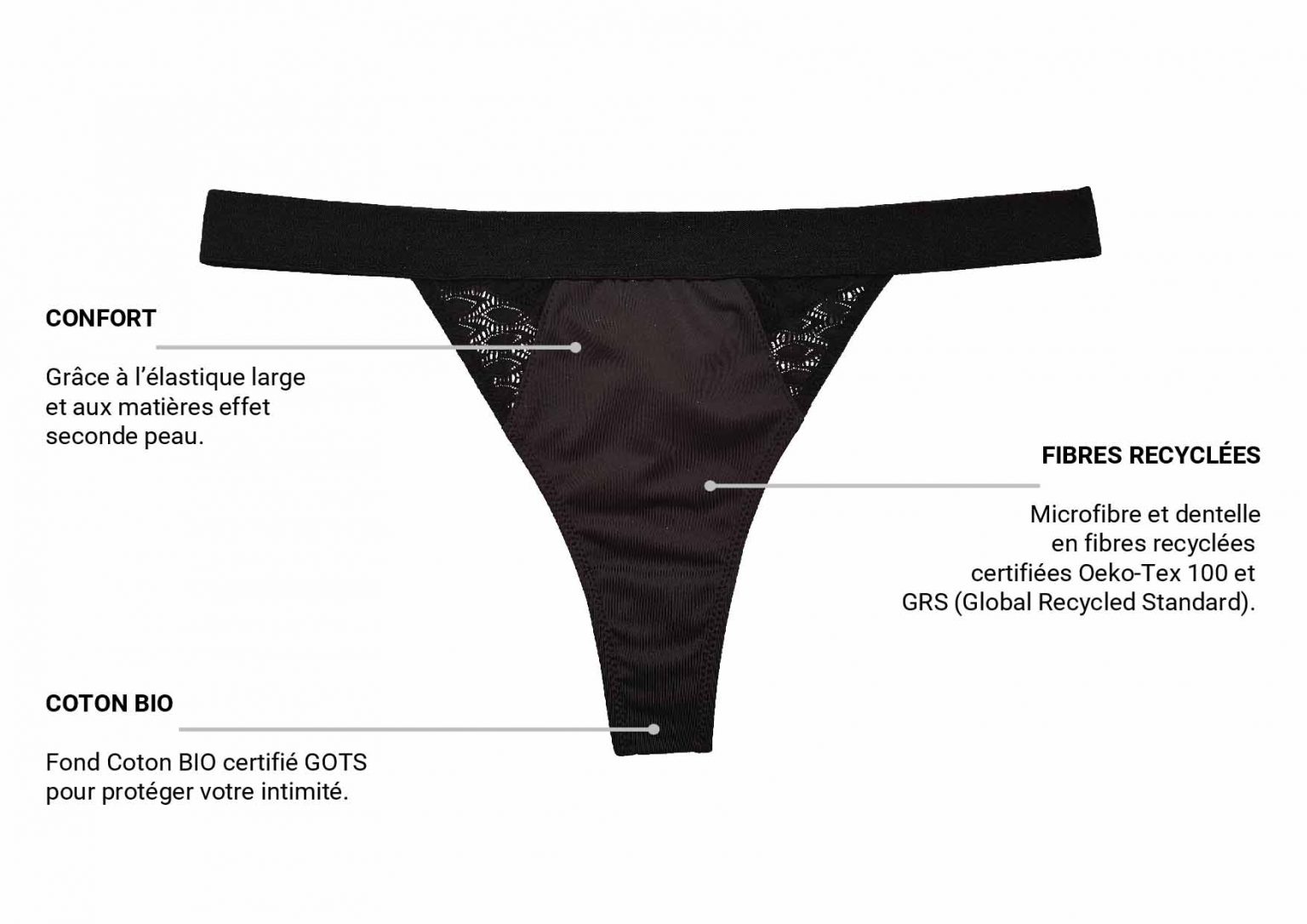 String eco-responsable MADE IN FRANCE | Sans Prétention