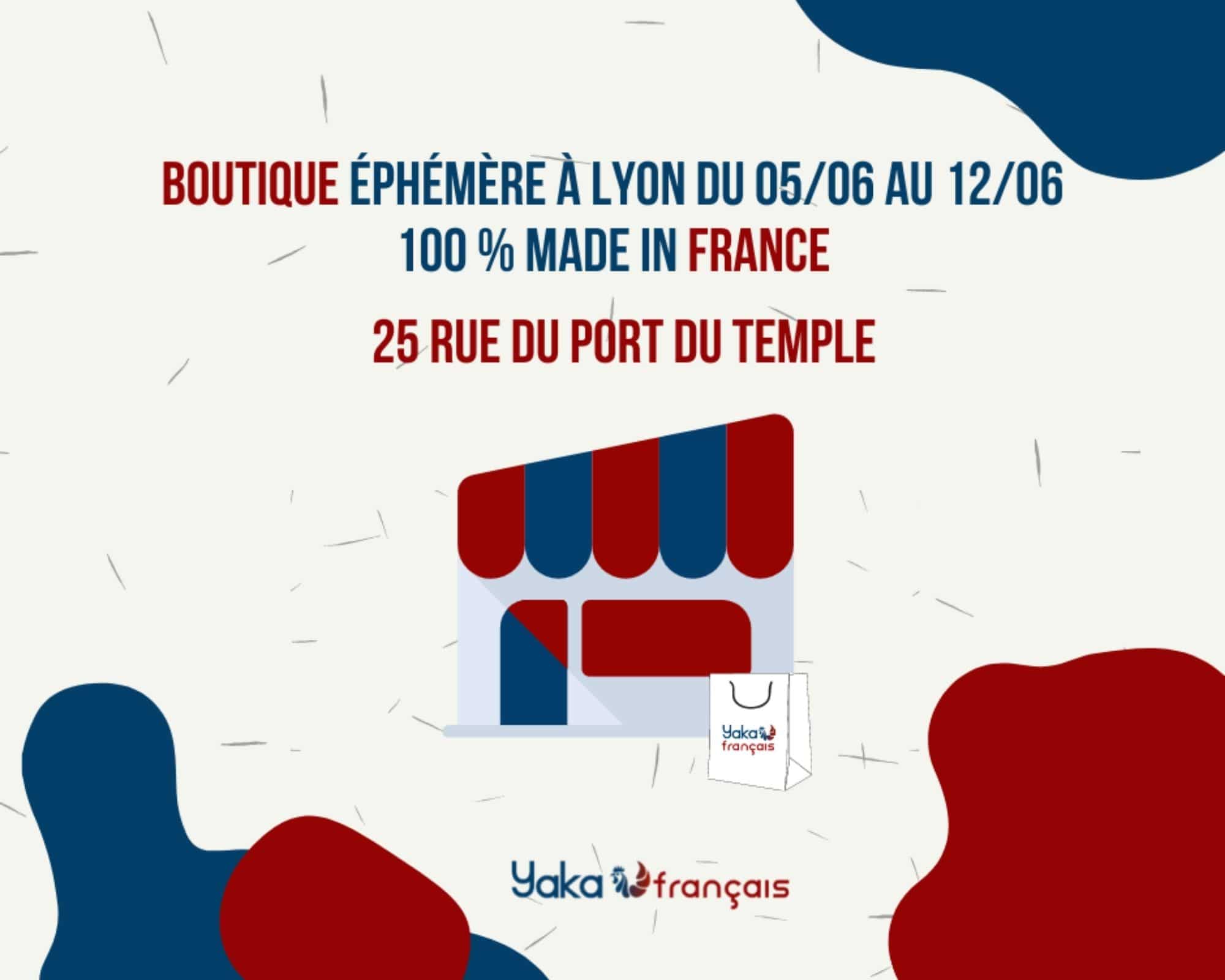 Boutique éphémère du 5 au 12 juin 2021 à Lyon entre lingerie Sans Prétention et Yaka Français