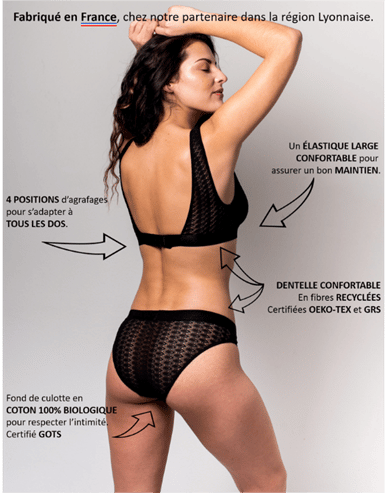 Sans Prétention est une marque de lingerie féminine écoresponsable et made in France.